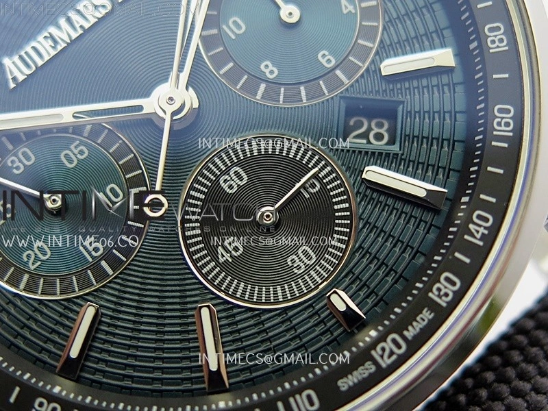 Code 11.59 Chrono 26393 SS OMF Best Edition Blue Dial on Blue Nylon Strap A4401